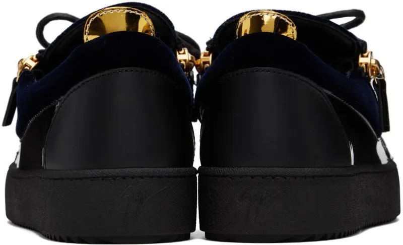 Giuseppe Zanotti Navy & Black Frankie Sneakers (RU00092-89520)
