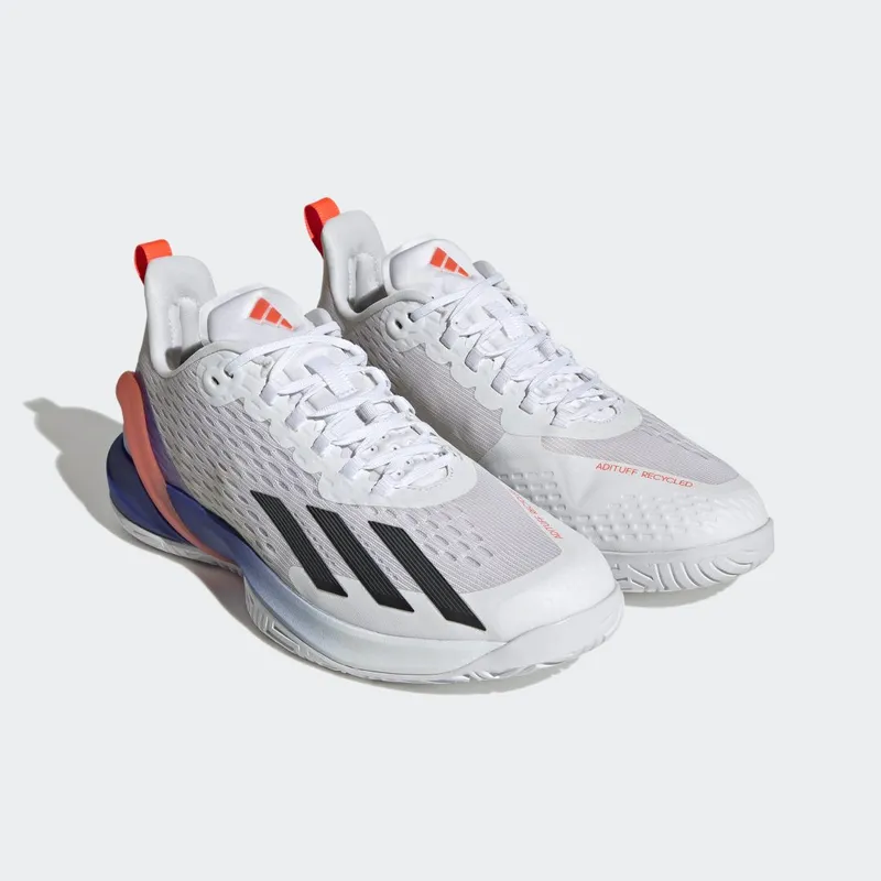 adidas adizero Cybersonic Tennis Cloud White / Core Black / Solar Red (GY9634)