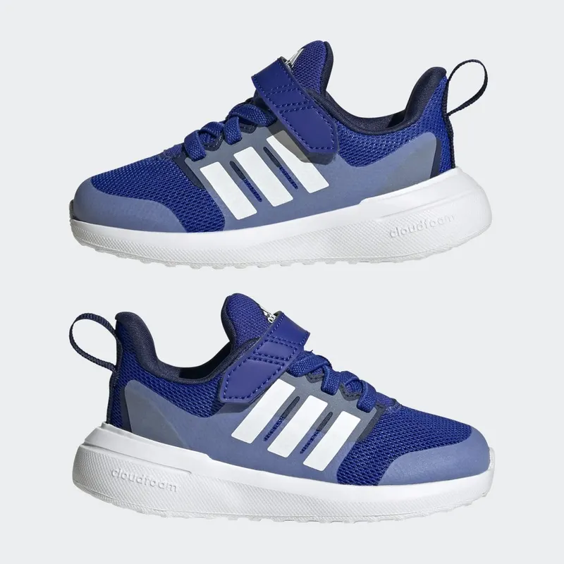 adidas Fortarun 2.0 Cloudfoam Sport Running met Elastische Veters en Klittenband Lucid Blue / Cloud White / Blue Fusion (HP5455)