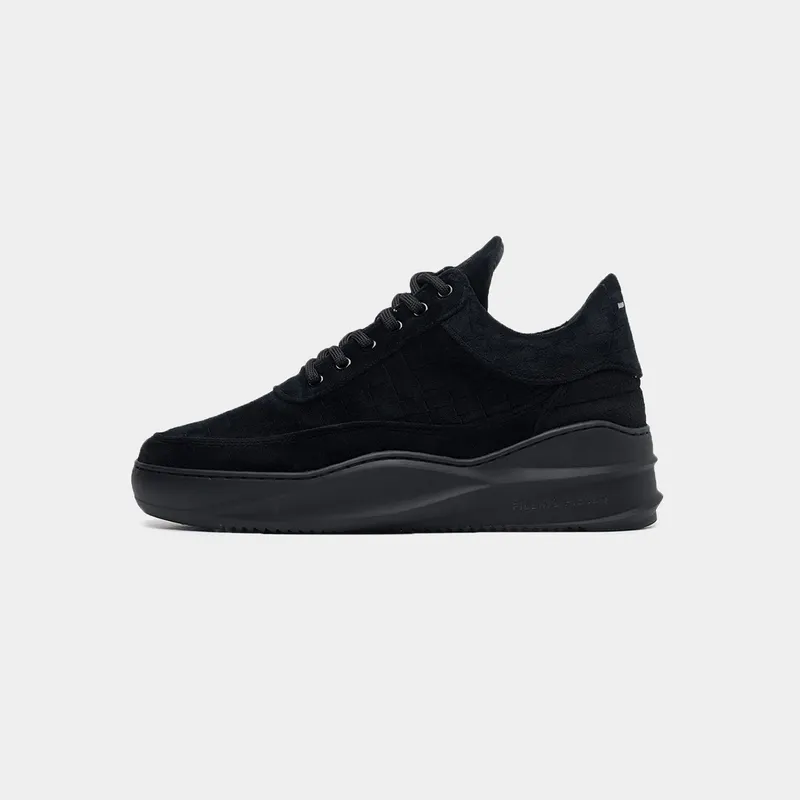 Filling Pieces Low Eva Sky Velvet All Black