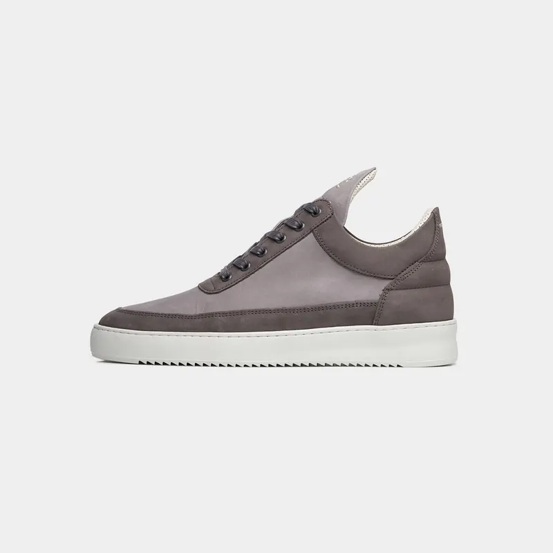 Filling Pieces Low Top Nubuck Stone Grey