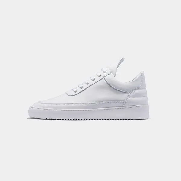 Filling Pieces Low Top Ripple Nappa All White