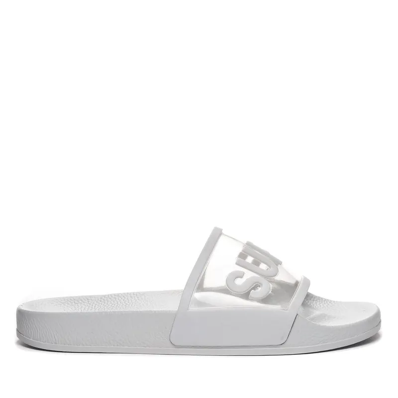 Superga 1908 Slides Clear Identity Total Grey Ice (S31079)