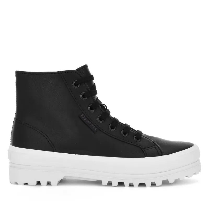 Superga 2341 Alpina Nappa Black / F Avorio (S29723)