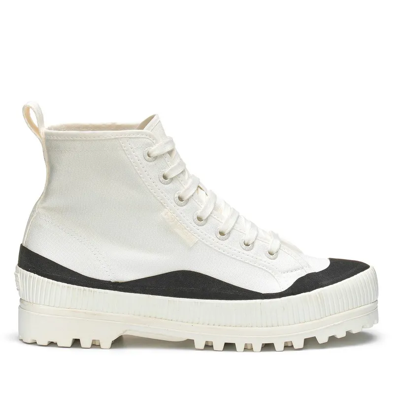 Superga 2469 Alpina Wave Tape White Avorio Black (S30721)