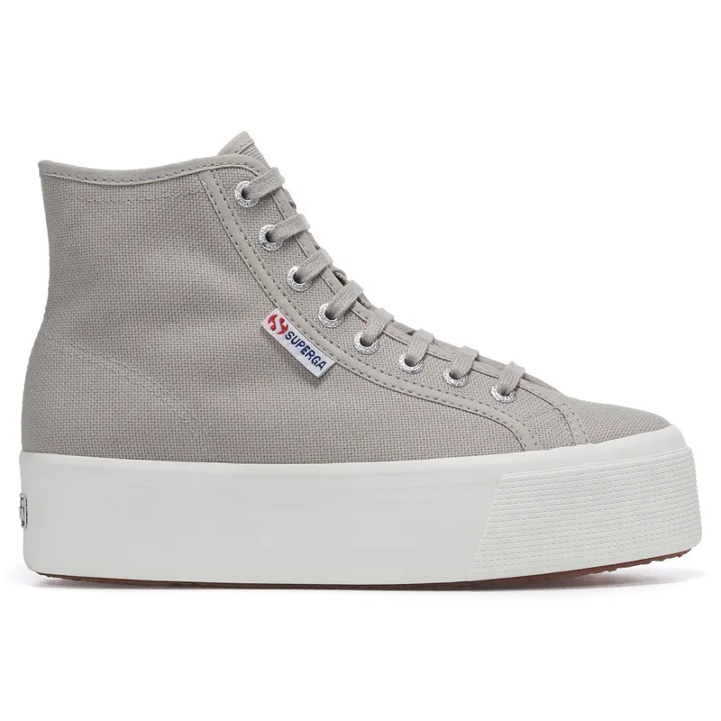 Superga 2708 Hi Top Grey Colomba / White Avorio (S31376)