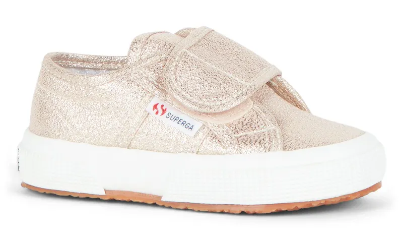 Superga 2750 Baby Strap Lame Rose Platinum (S29160)