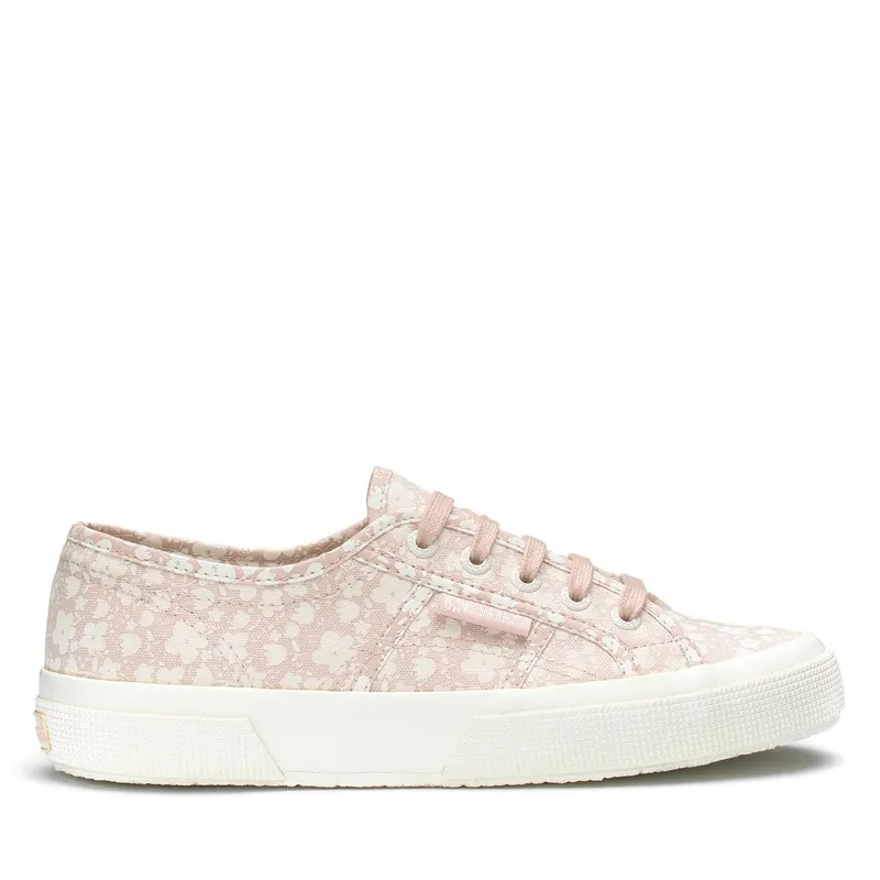 Superga 2750 Flower Print White Avorio / Pink Skin (S30213)