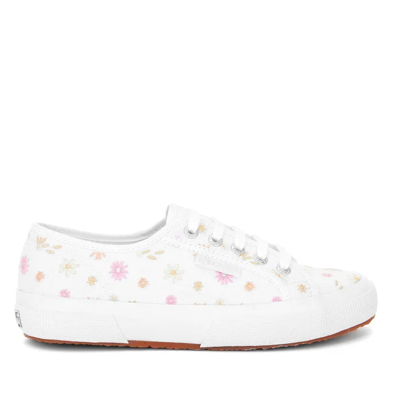 Superga 2750 Flowers Embroidery White / Multicolour Flowers (S30639)