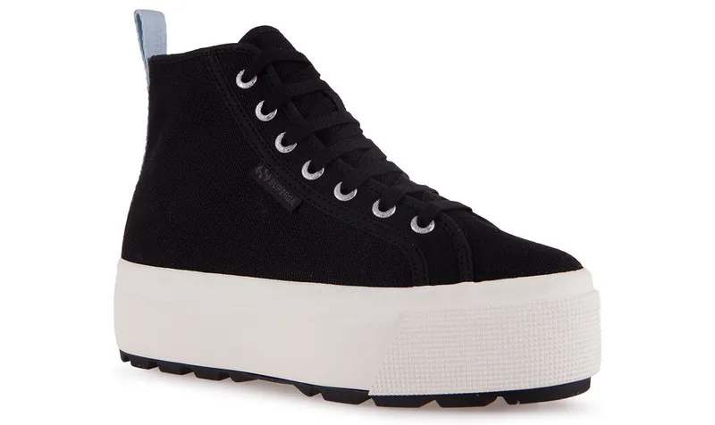 Superga 2750 Hi Top Tank Black / Black (S28825)