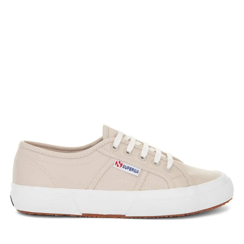 Superga 2750 Vegan Leather Beige / White Avorio (S30358)