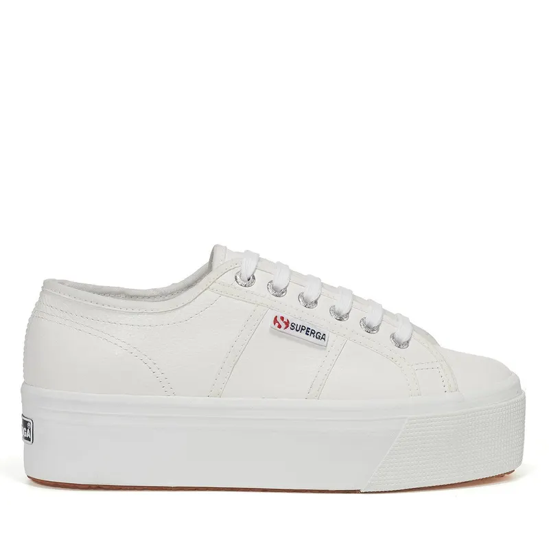Superga 2790 Full Grain Leather White / White (S28701)