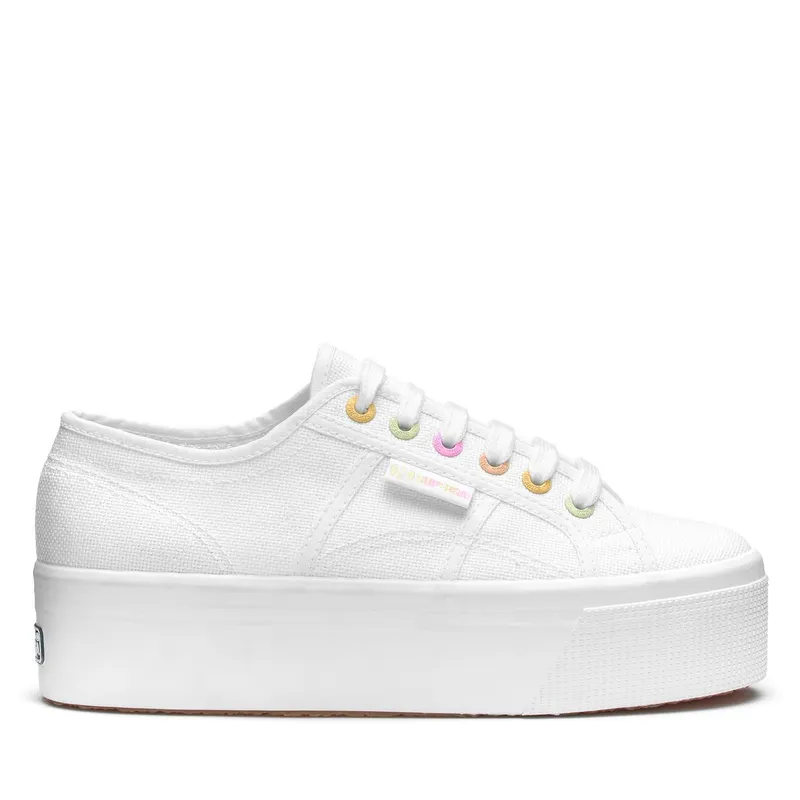 Superga 2790 Rainbow Details White / Candy Multicolor (S30825)