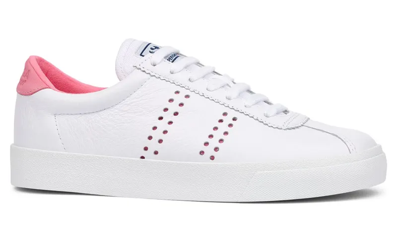 Superga 2843 Superga Sport Club S Chromapeek White Pink Candy (S28063)
