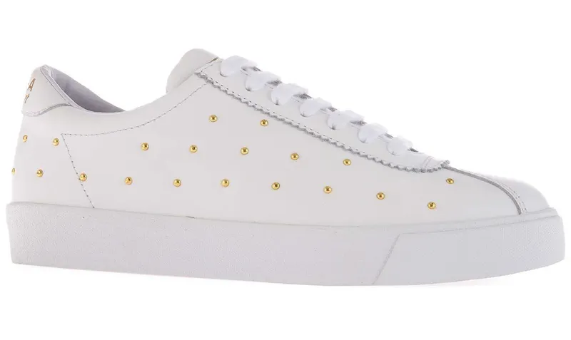Superga 2843 Superga Sport Club S Studded White Gold (S28436)