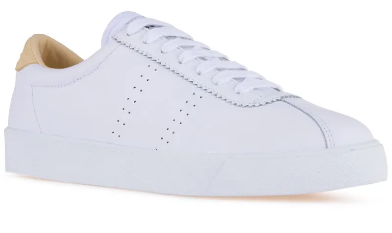 Superga 2843 Superga Sport Club S White / Beige Gome (S29340)