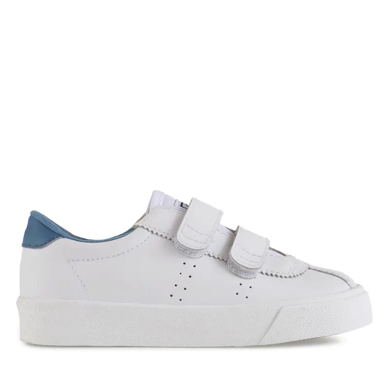 Superga 2843 Superga Sport Club S Kids White / Blue Lt Cobalt (S31221)