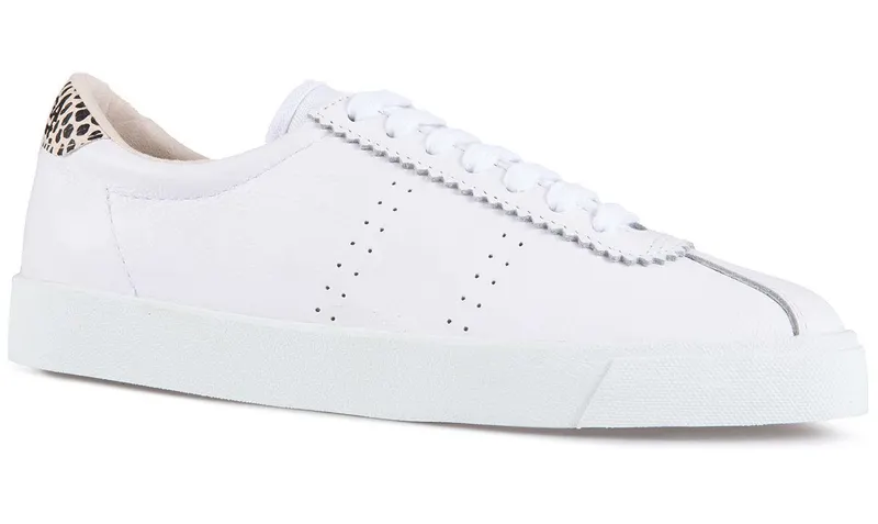 Superga 2843 Superga Sport Club S Reptile Heel White / Black Dots (S29169)