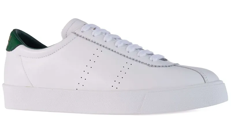 Superga 2869 Superga Sport Club S Croco Heel White Green (S27146)