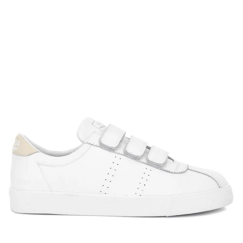 Superga 2870 Superga Sport Club S Strap White / Beige Gesso / White Avorio (S30538)