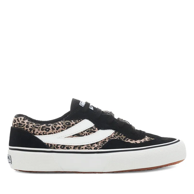 Superga 2941 Revolley Microleopard Black Micro Leopard (S31488)