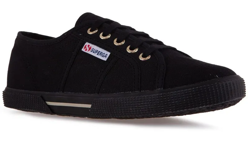 Superga 2950 Cotu Black / Pale Gold (S28755)