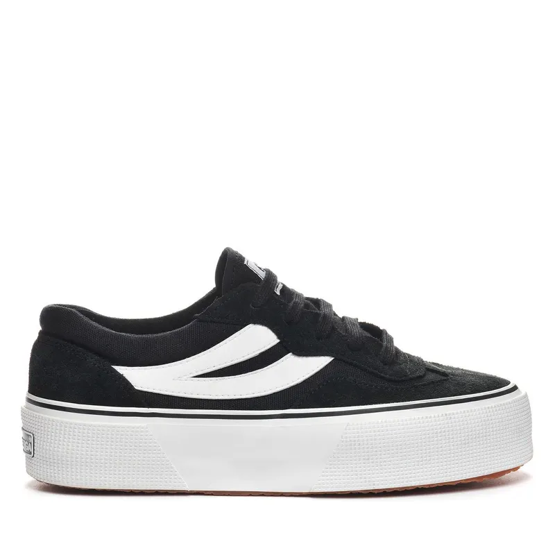 Superga 3041 Revolley Colourblock Platform Black / White (S31397)