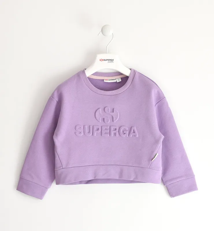 Superga Superga Kids Sweatshirt Dark Wisteria Pink (S30012)