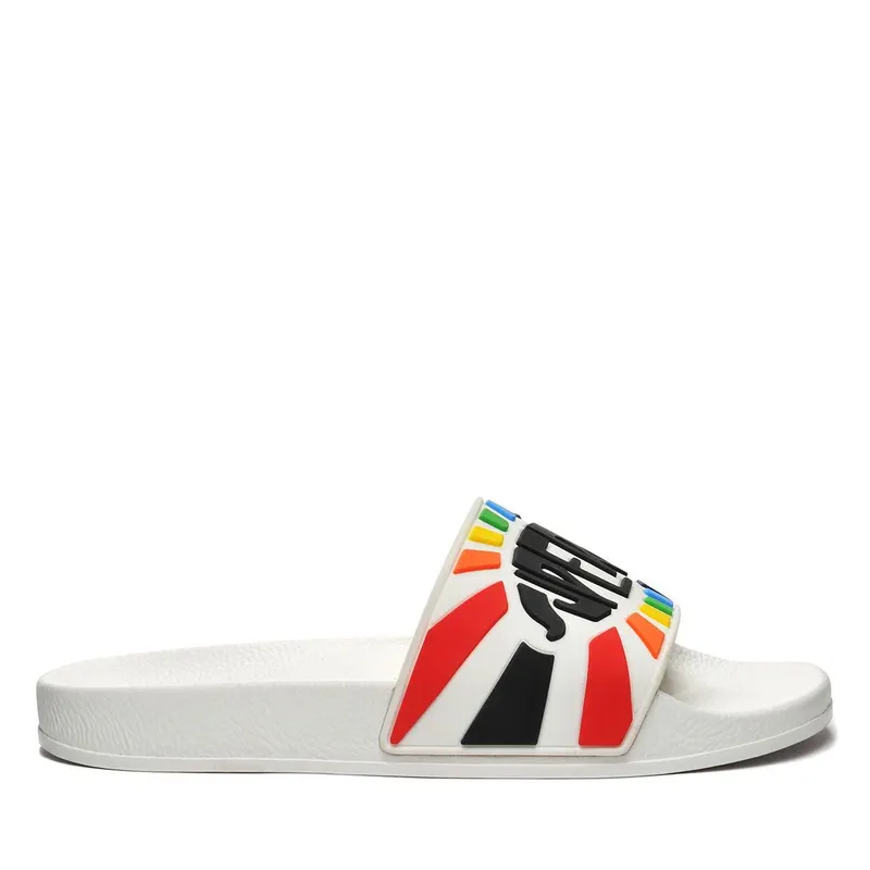 Superga Multicolour Logo Slides White Multicolor (S31098)
