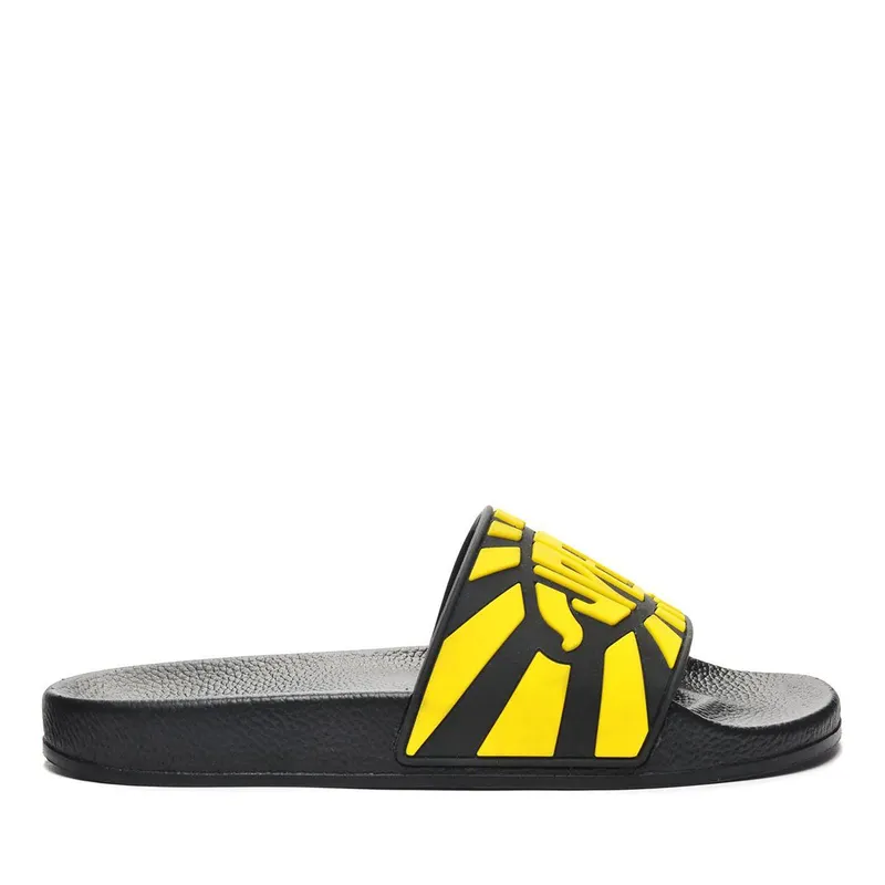 Superga Multicolour Logo Slides Black / Yellow (S31104)
