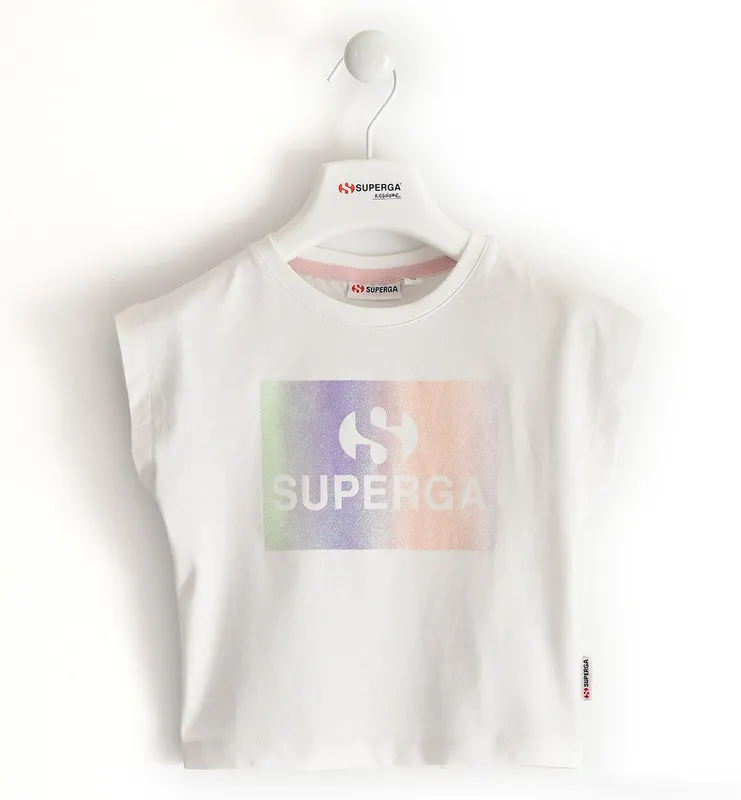Superga Superga Kids T / Shirt White (S30028)