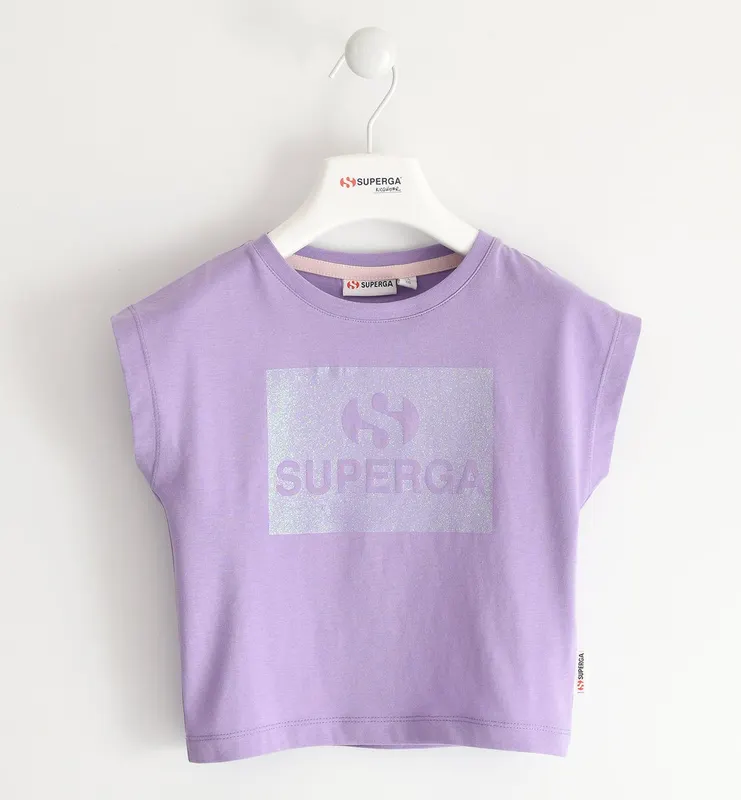 Superga Superga Kids T / Shirt Dark Wisteria Pink (S30037)