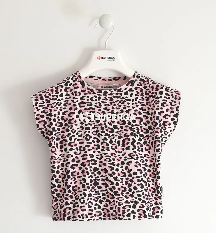 Superga Superga Kids T / Shirt Pink / Black (S30050)