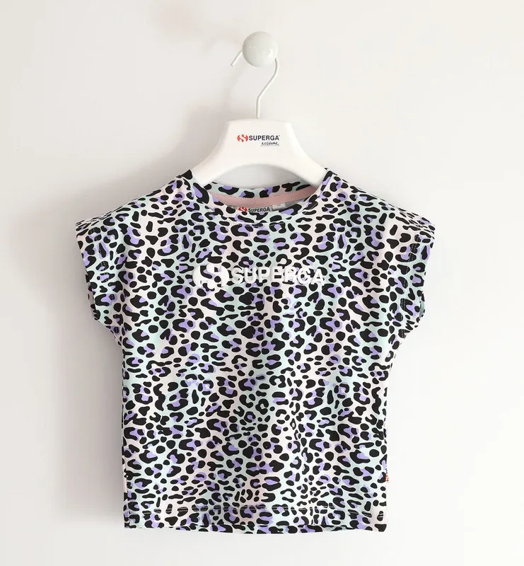 Superga Superga Kids T / Shirt Lilac / Black (S30041)