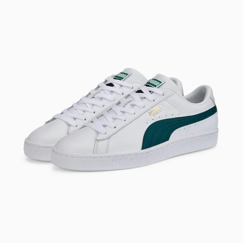 Puma Basket Classic XXI Wit/Groen (374923-21)