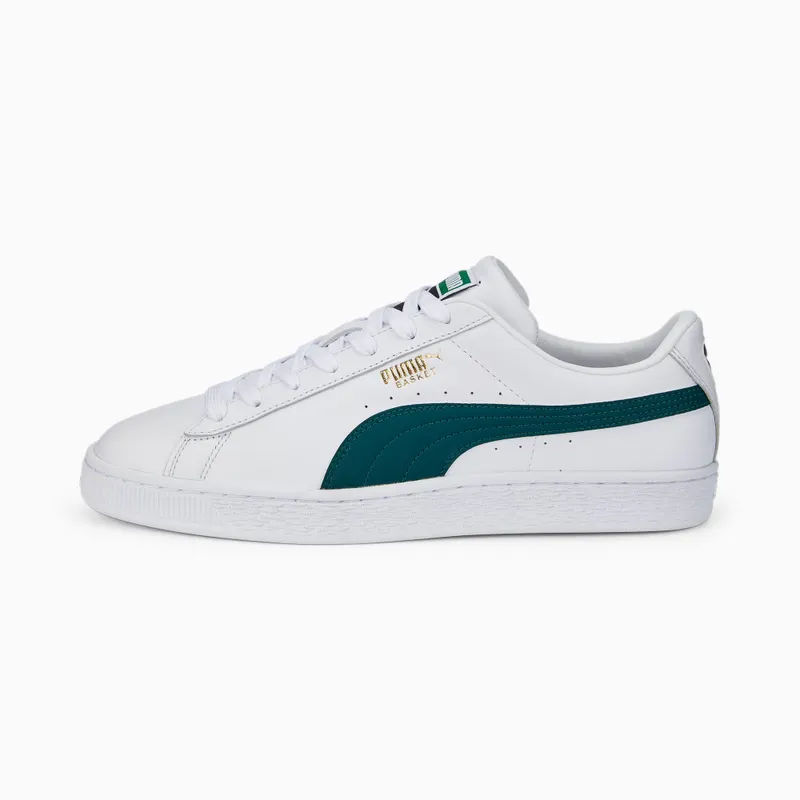 Puma Basket Classic XXI Wit/Groen (374923-21)