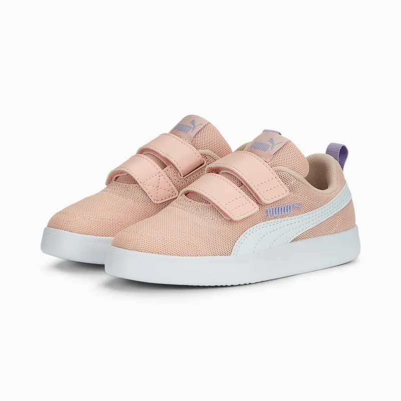 Puma Courtflex V2-sportschoenen met mesh Roze/Wit (371758-13)