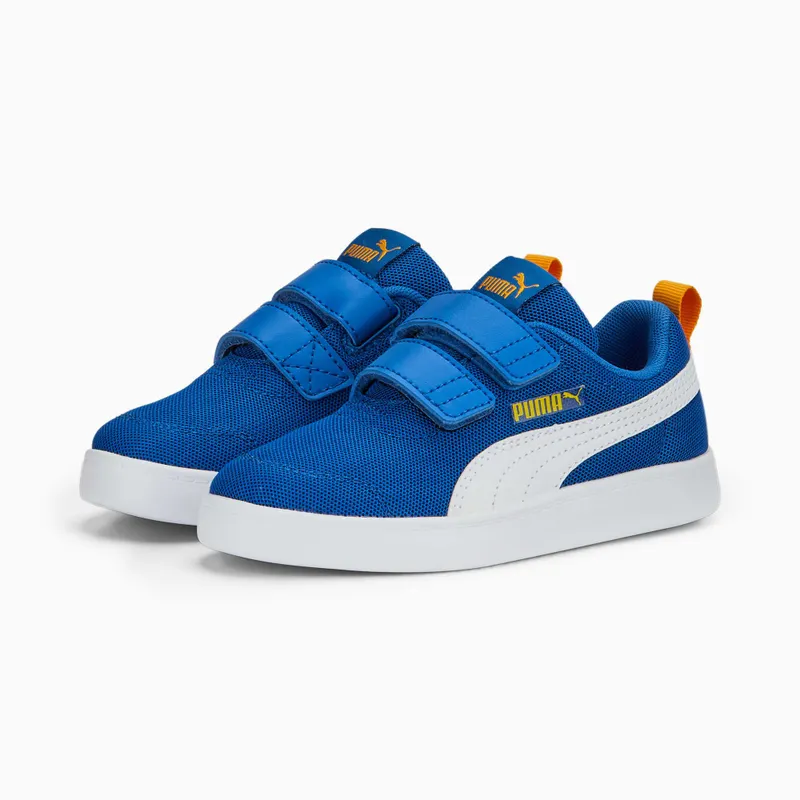 Puma Courtflex V2-sportschoenen met mesh Blauw/Wit (371758-14)