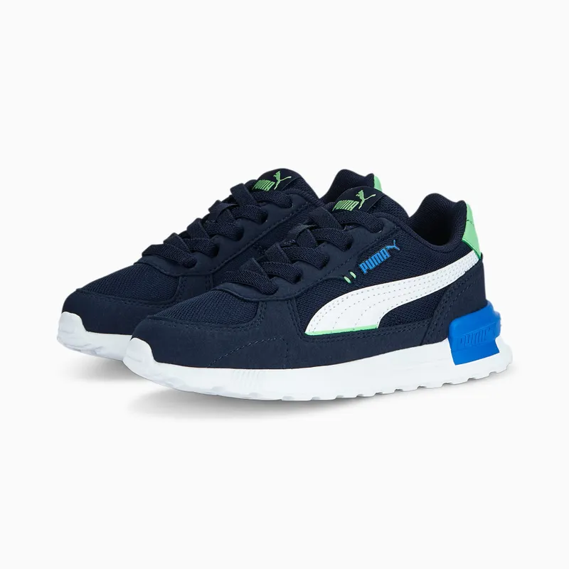Puma Graviton AC kinderen Wit/Blauw/Groen (381988-16)