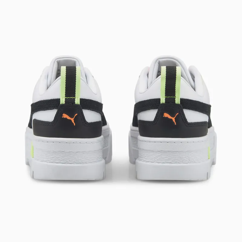 Puma Mayze Lth sneaker dames Wit/Zwart (381983-28)