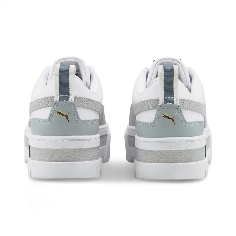 Puma Mayze Lth sneaker dames Goud/Grijs/Wit (381983-32)