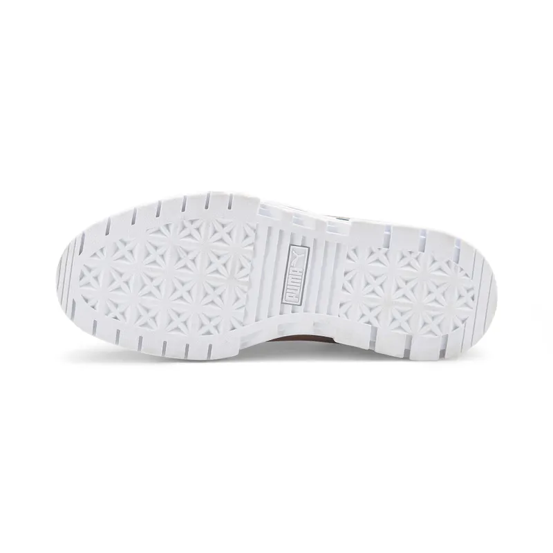 Puma Mayze Lth sneaker dames Goud/Grijs/Wit (381983-32)