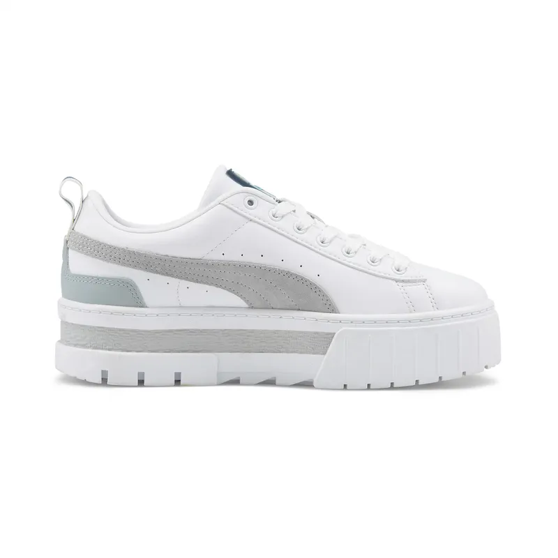 Puma Mayze Lth sneaker dames Goud/Grijs/Wit (381983-32)