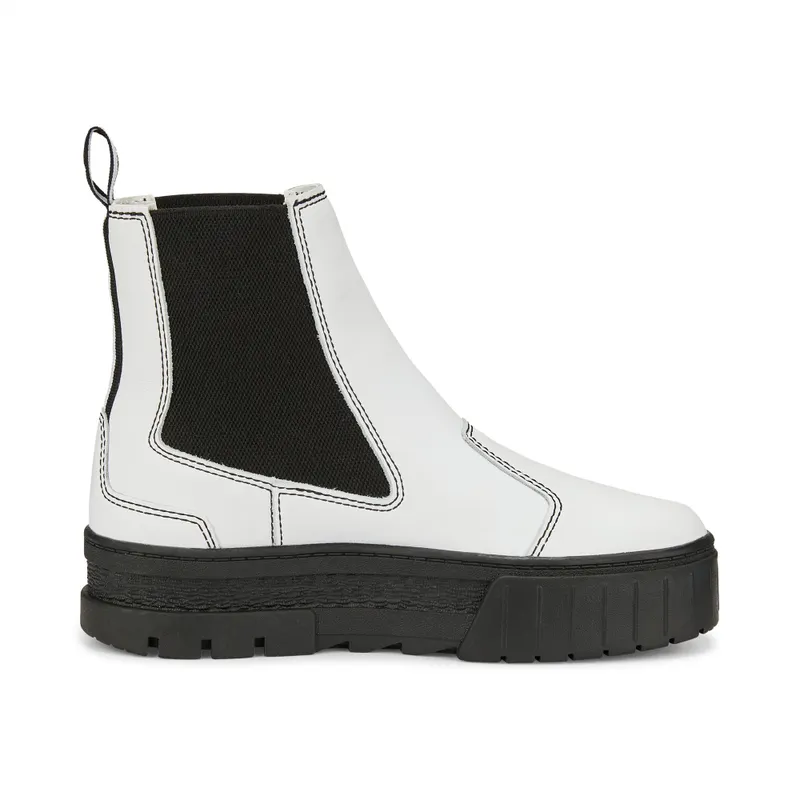 Puma Mayze Pop Chelsea wandelschoen Wit/Zwart (384549-01)