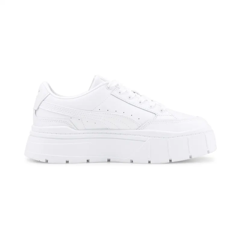 Puma Mayze Stack leren Wit (384412-01)