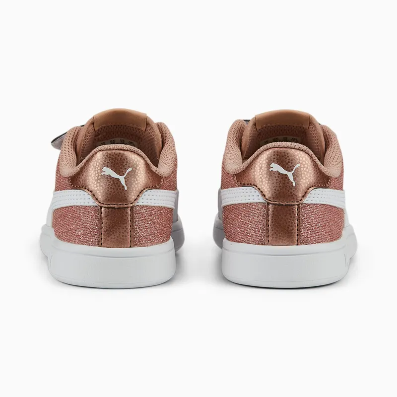 Puma Smash v2 Glitz Glam Kid Roze/Wit/Goud (367378-29)