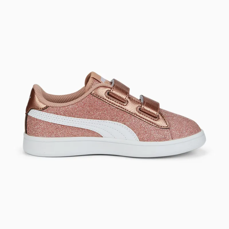 Puma Smash v2 Glitz Glam Kid Roze/Wit/Goud (367378-29)