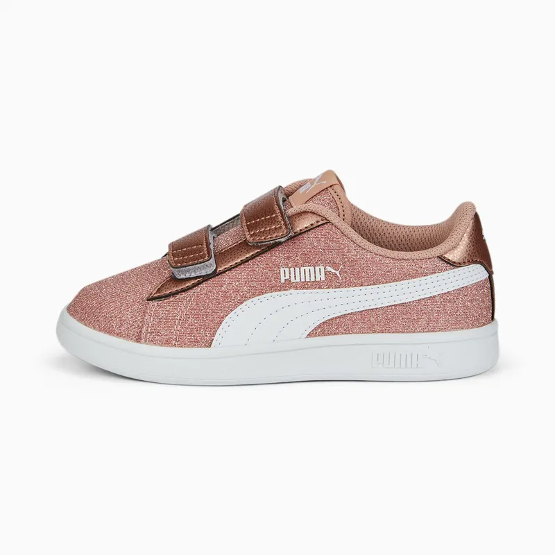 Puma Smash v2 Glitz Glam Kid Roze/Wit/Goud (367378-29)