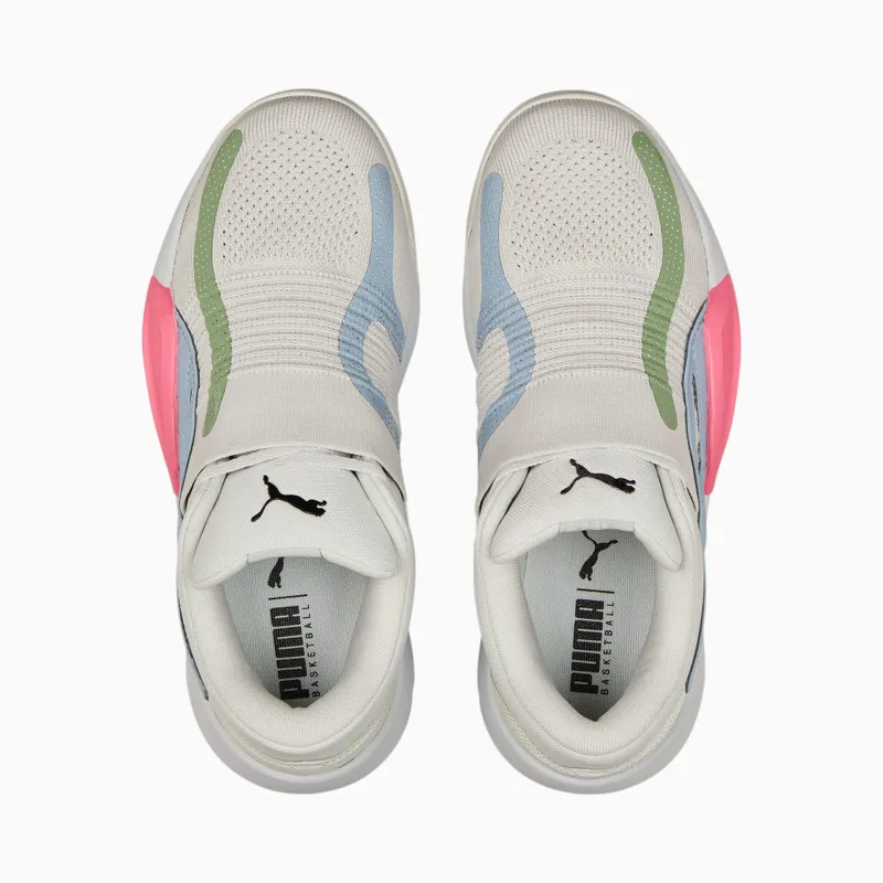 Puma Rise Nitro basketbalschoenen Roze/Grijs (377012-02)
