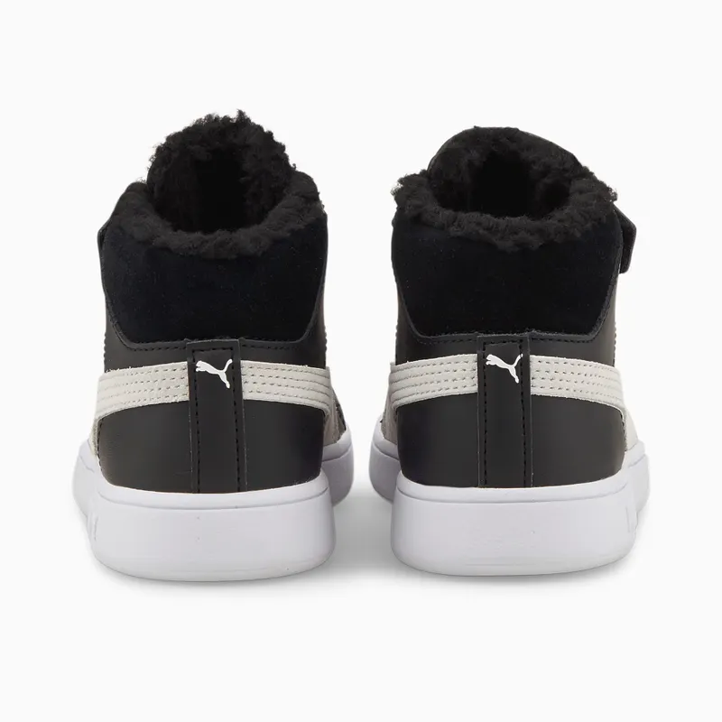 Puma Smash V2 Mid Fur V Wit/Zwart (366896-02)